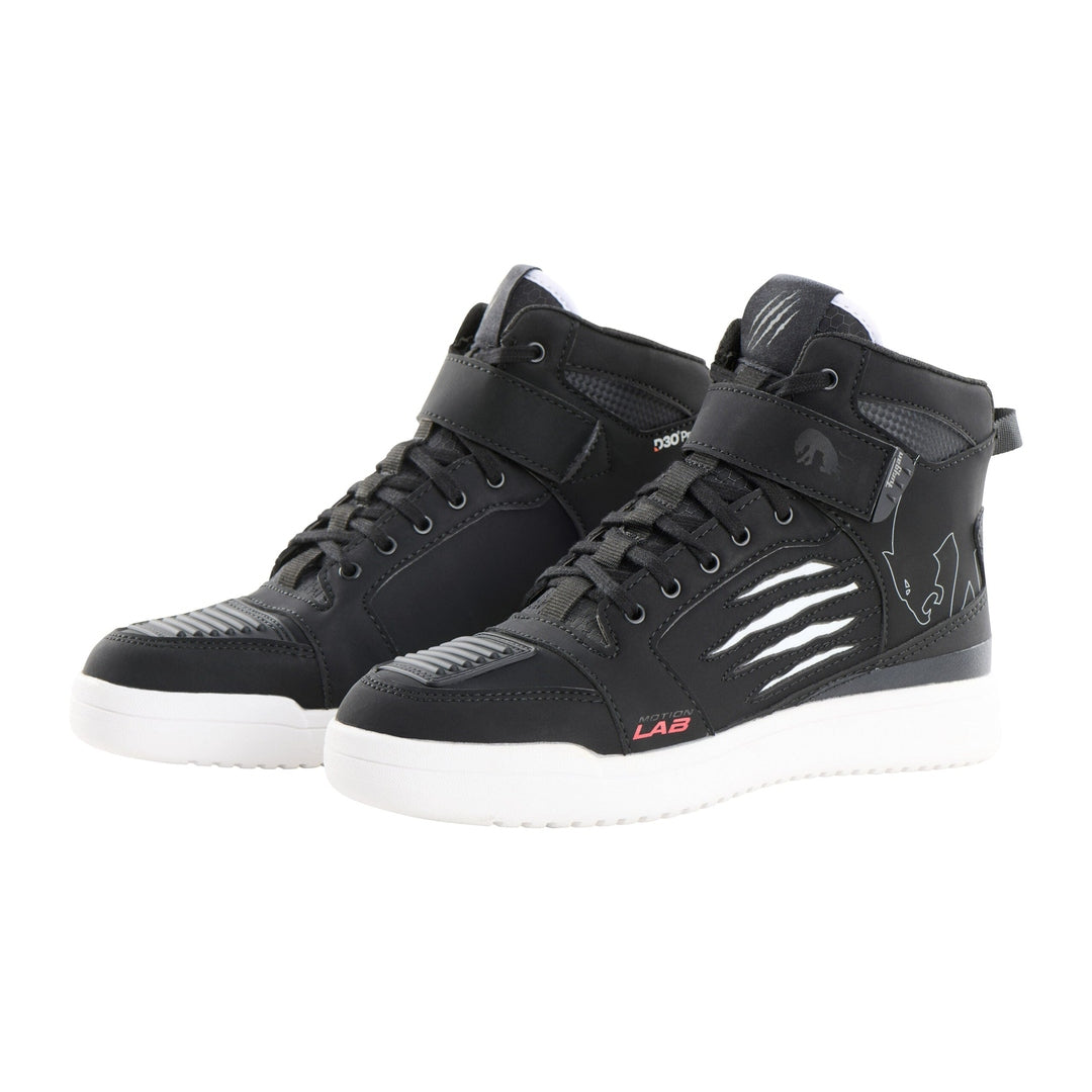 Chaussures Moto Furygan TARMAC D3O® — Homologué CE Noir - Blanc - LE PRATIQUE DU MOTARD