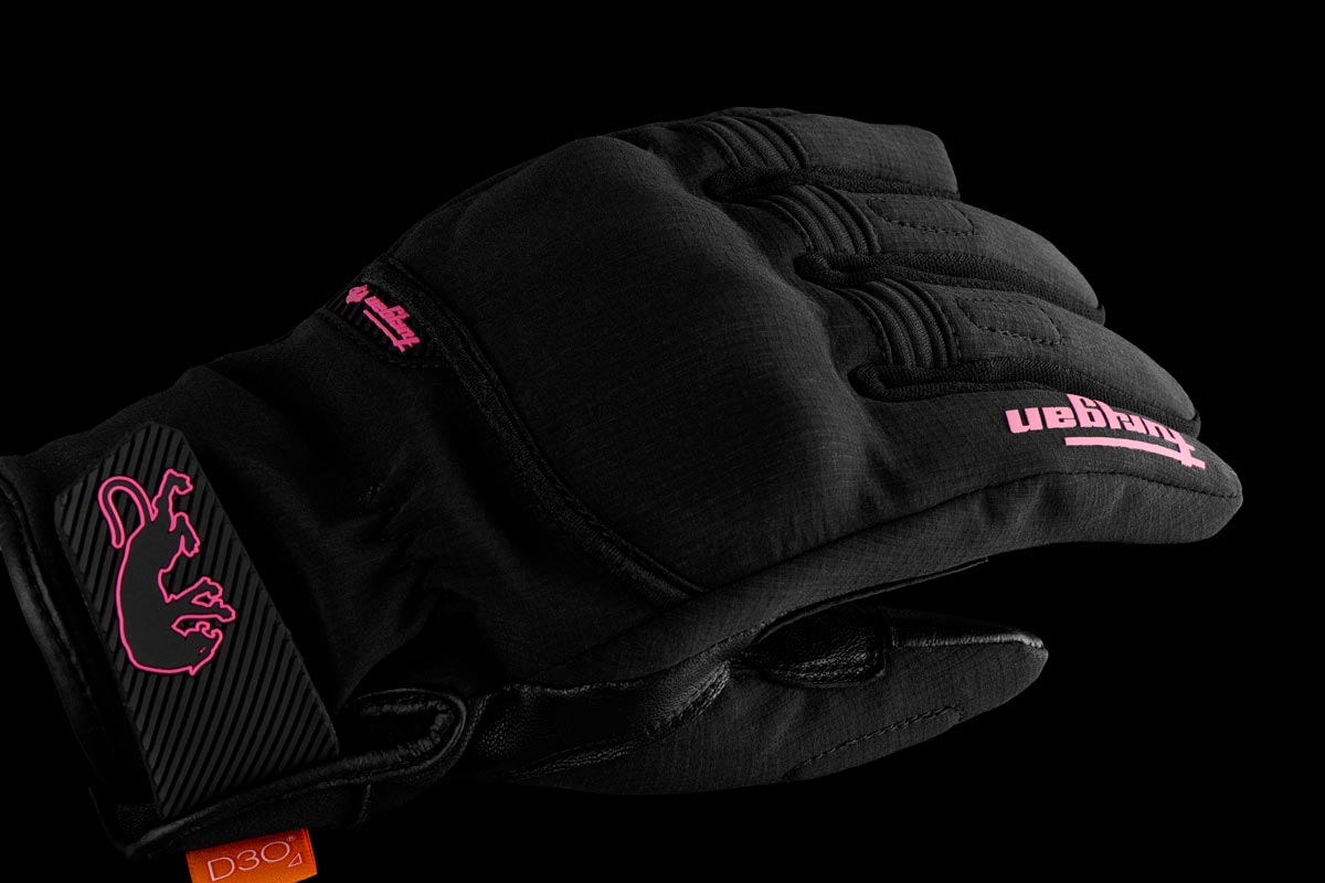 Gants Moto Furygan JET LADY ALL SEASONS D3O® EVO Noir - Rose — Certifié CE - LE PRATIQUE DU MOTARD