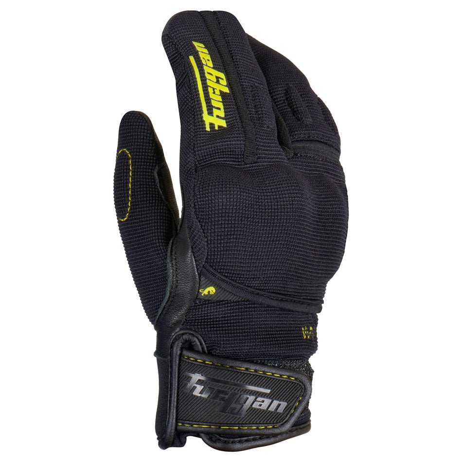 Gants Moto Furygan JET LOBSTER KID D3O® Noir - Jaune — Certifié CE - LE PRATIQUE DU MOTARD