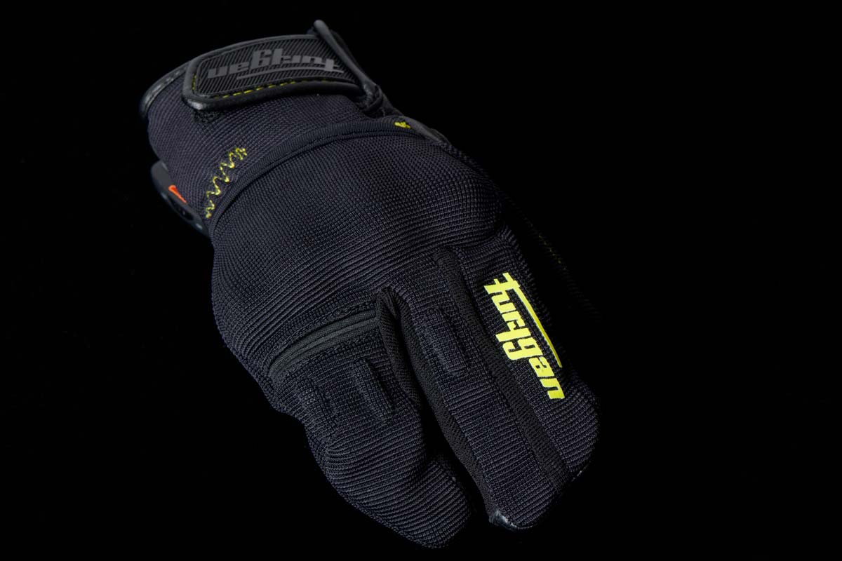 Gants Moto Furygan JET LOBSTER KID D3O® Noir - Jaune — Certifié CE - LE PRATIQUE DU MOTARD