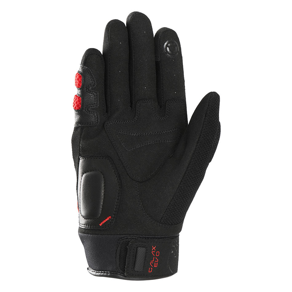 Gants Moto Furygan GALAX EVO Noir - Rouge — Certifié CE - LE PRATIQUE DU MOTARD