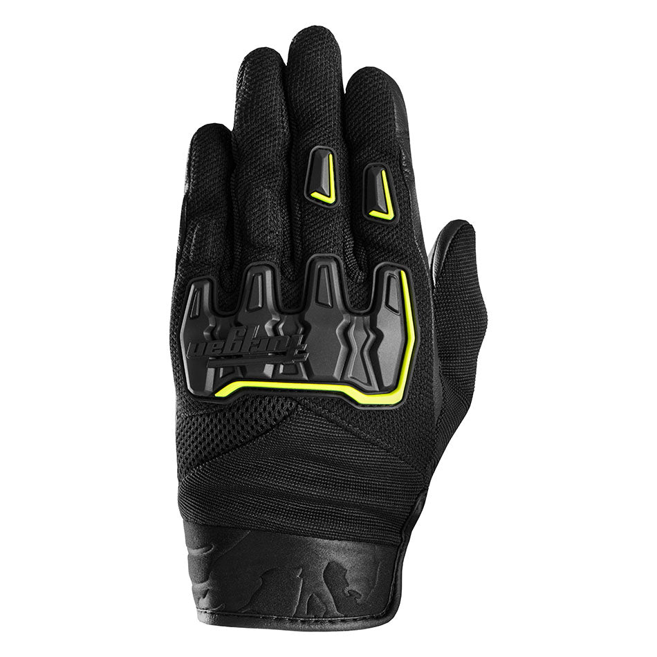 Gants Moto Furygan SHADE Noir - Jaune stab — Certifié CE - LE PRATIQUE DU MOTARD