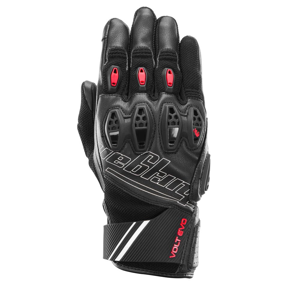 Gants Moto Furygan VOLT EVO Noir - Blanc - Rouge — Certifié CE - LE PRATIQUE DU MOTARD
