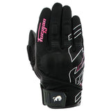 Gants Moto Furygan JET NEON D3O® LADY Noir - Blanc - Or — Certifié CE - LE PRATIQUE DU MOTARD