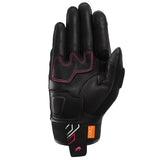 Gants Moto Furygan JET NEON D3O® LADY Noir - Blanc - Rose — Certifié CE - LE PRATIQUE DU MOTARD