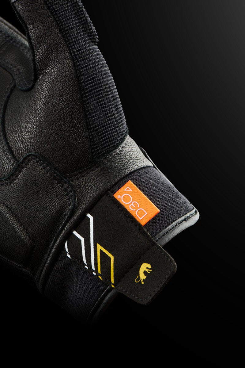 Gants Moto Furygan JET NEON D3O® LADY Noir - Blanc - Or — Certifié CE - LE PRATIQUE DU MOTARD