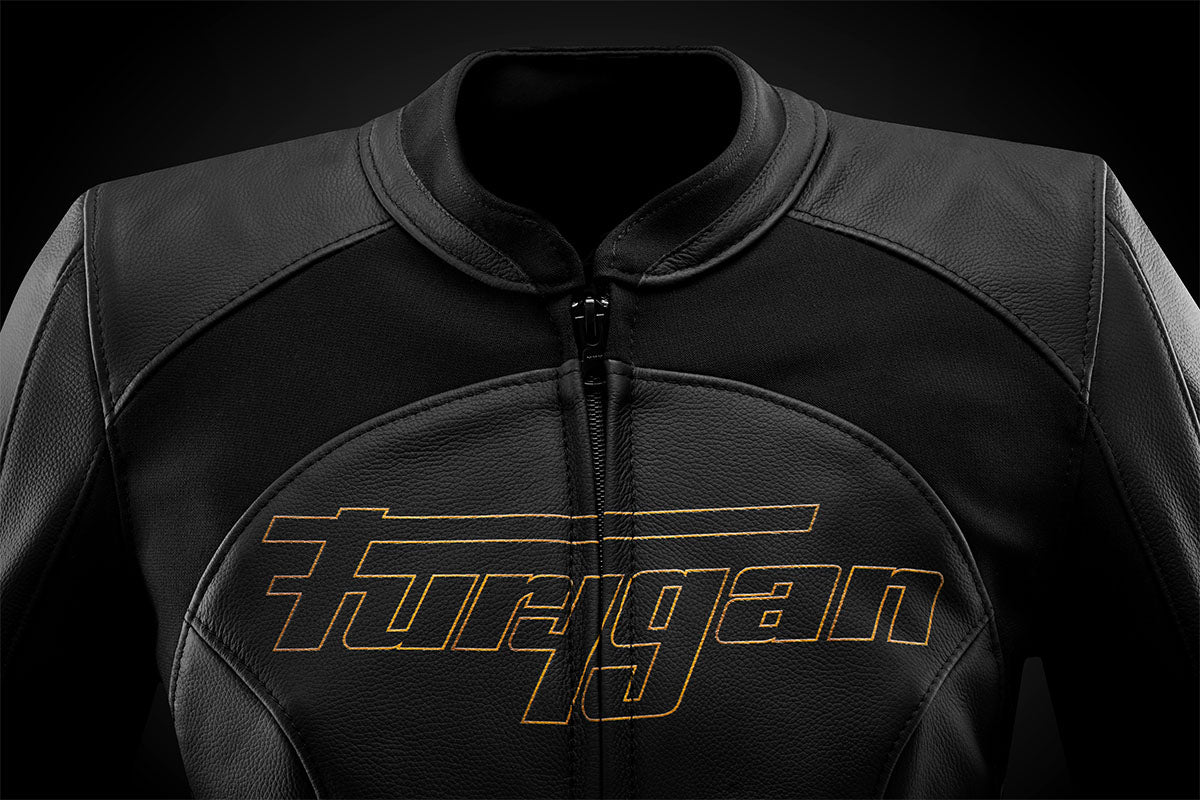 Blouson Moto Furygan ROMY — Protection CE Niveau AAA Noir - Or - LE PRATIQUE DU MOTARD