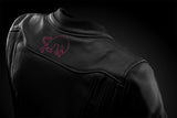 Blouson Moto Furygan ROMY — Protection CE Niveau AAA Noir - Rose - LE PRATIQUE DU MOTARD