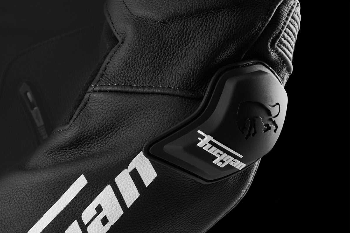 Blouson Moto Furygan RAPTOR EVO 3 — Protection CE Niveau AAA Noir - Blanc - Blanc - LE PRATIQUE DU MOTARD