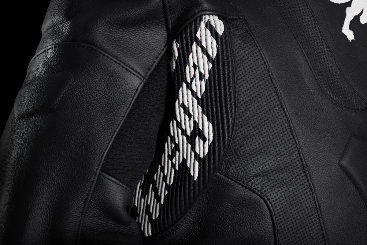 Blouson Moto Furygan RAPTOR EVO 3 — Protection CE Niveau AAA Noir - Blanc - Blanc - LE PRATIQUE DU MOTARD