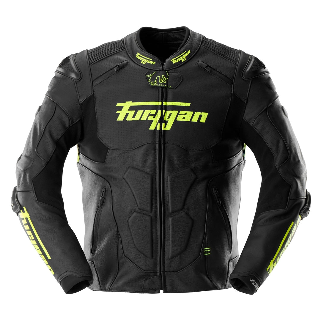 Blouson Moto Furygan RAPTOR EVO 3 — Protection CE Niveau AAA Noir - Jaune stab - LE PRATIQUE DU MOTARD