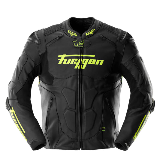 Blouson Moto Furygan RAPTOR EVO 3 — Protection CE Niveau AAA Noir - Jaune stab - LE PRATIQUE DU MOTARD