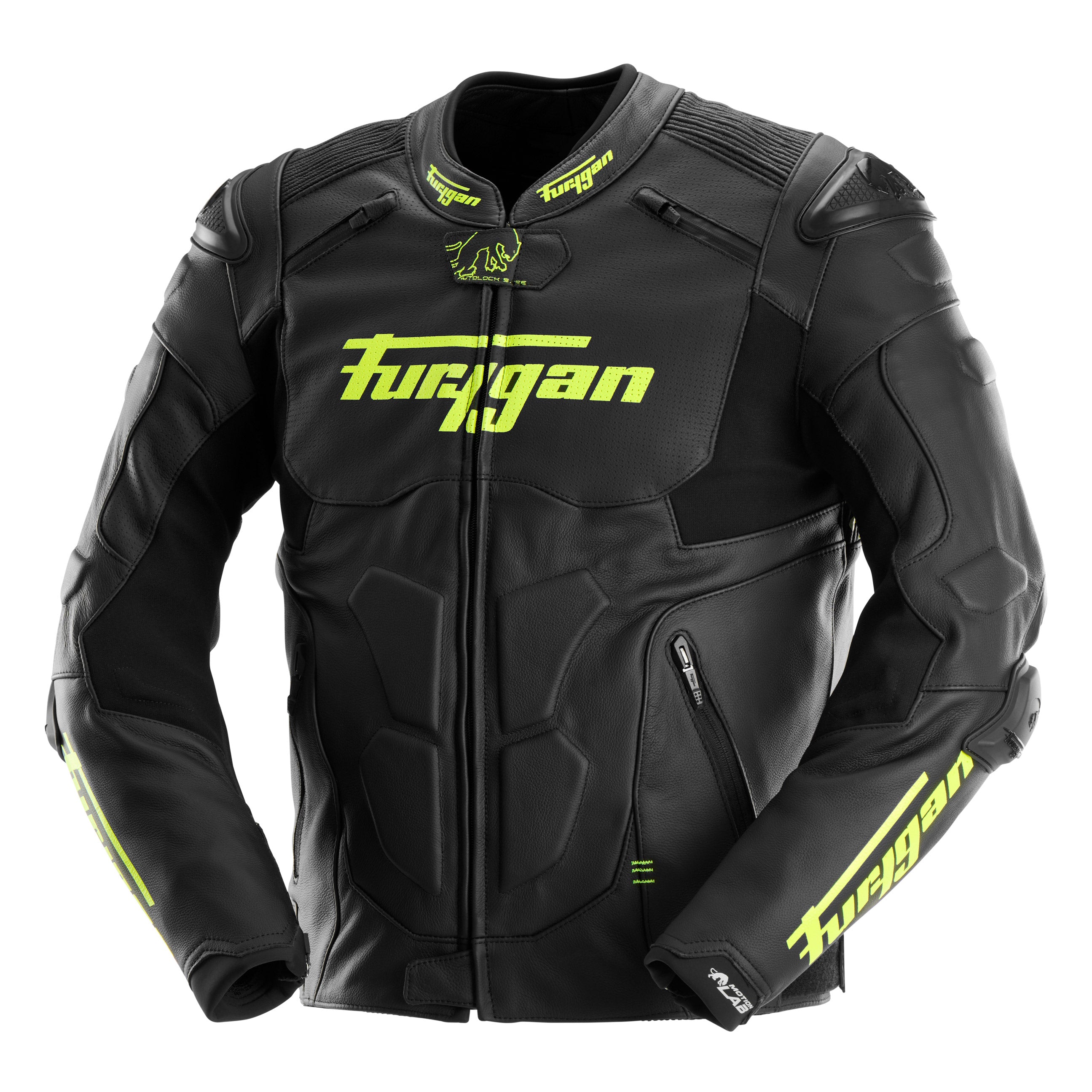 Blouson Moto Furygan RAPTOR EVO 3 — Protection CE Niveau AAA Noir - Jaune stab - LE PRATIQUE DU MOTARD