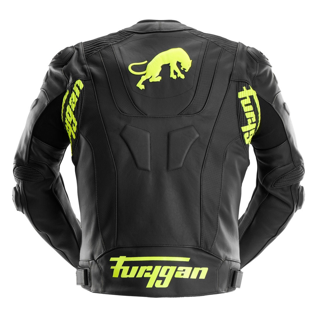 Blouson Moto Furygan RAPTOR EVO 3 — Protection CE Niveau AAA Noir - Jaune stab - LE PRATIQUE DU MOTARD