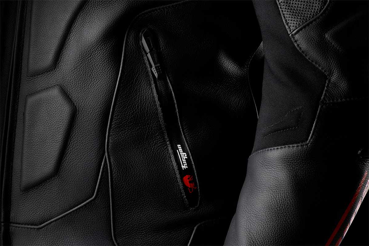 Blouson Moto Furygan RAPTOR EVO 3 — Protection CE Niveau AAA Noir - Rouge - LE PRATIQUE DU MOTARD