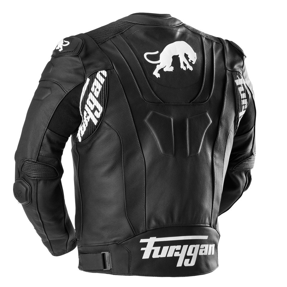 Blouson Moto Furygan RAPTOR EVO 3 — Protection CE Niveau AAA Noir - Blanc - LE PRATIQUE DU MOTARD