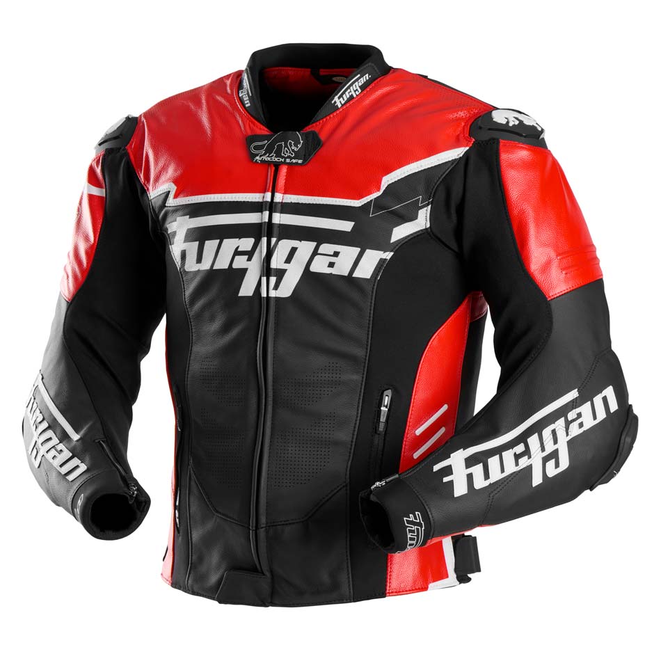 Blouson Moto Furygan SIRIUS — Protection CE Niveau AAA Noir - Rouge - Blanc - LE PRATIQUE DU MOTARD