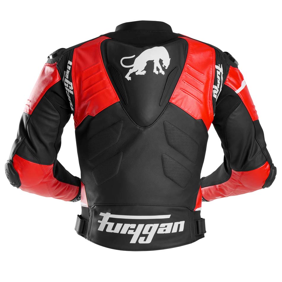 Blouson Moto Furygan SIRIUS — Protection CE Niveau AAA Noir - Rouge - Blanc - LE PRATIQUE DU MOTARD