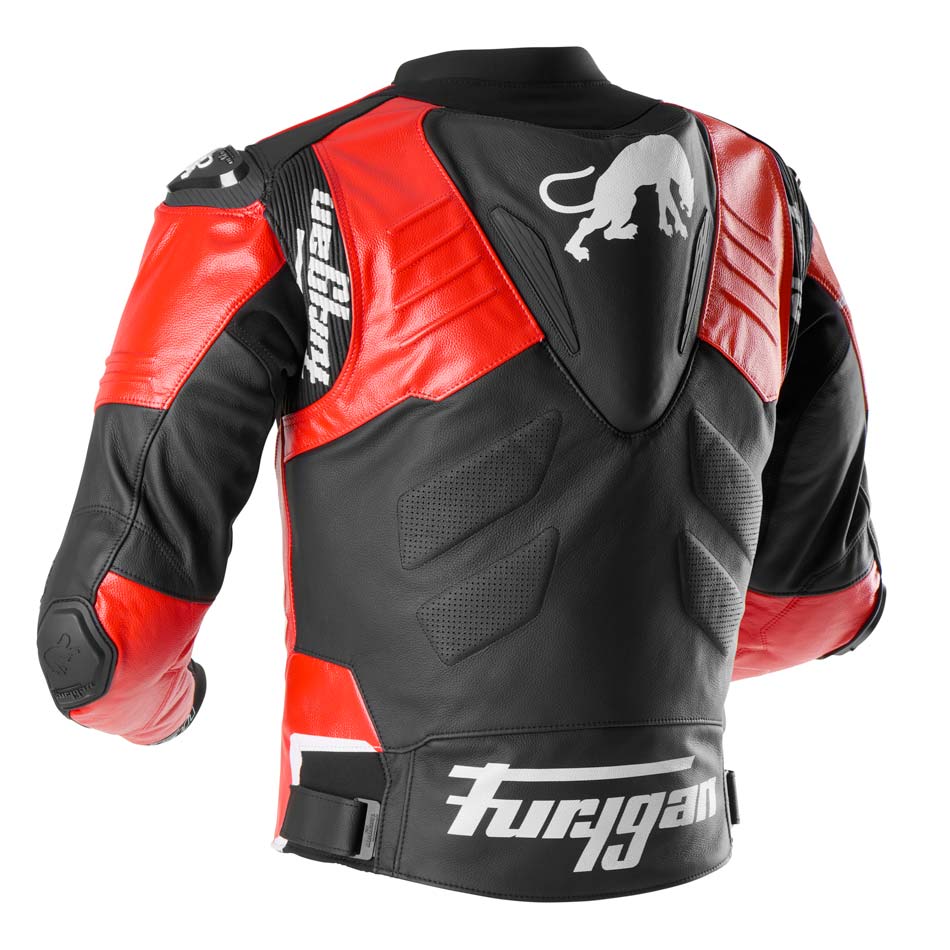 Blouson Moto Furygan SIRIUS — Protection CE Niveau AAA Noir - Rouge - Blanc - LE PRATIQUE DU MOTARD