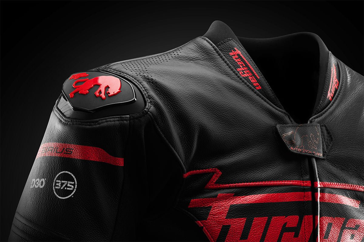 Blouson Moto Furygan SIRIUS — Protection CE Niveau AAA Noir - Rouge - LE PRATIQUE DU MOTARD