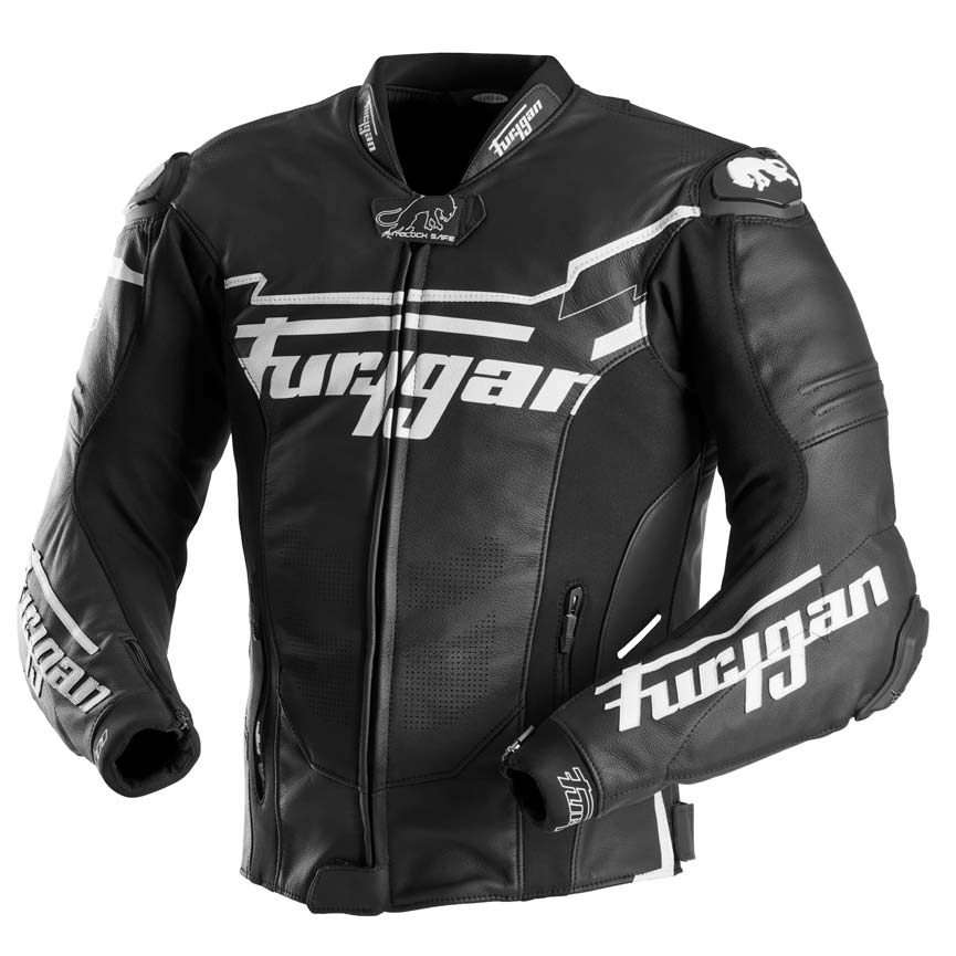 Blouson Moto Furygan SIRIUS — Protection CE Niveau AAA Noir - Blanc - LE PRATIQUE DU MOTARD