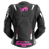 Blouson Moto Furygan RAPTOR LADY — Protection CE Niveau AAA Noir - Blanc - Rose - LE PRATIQUE DU MOTARD