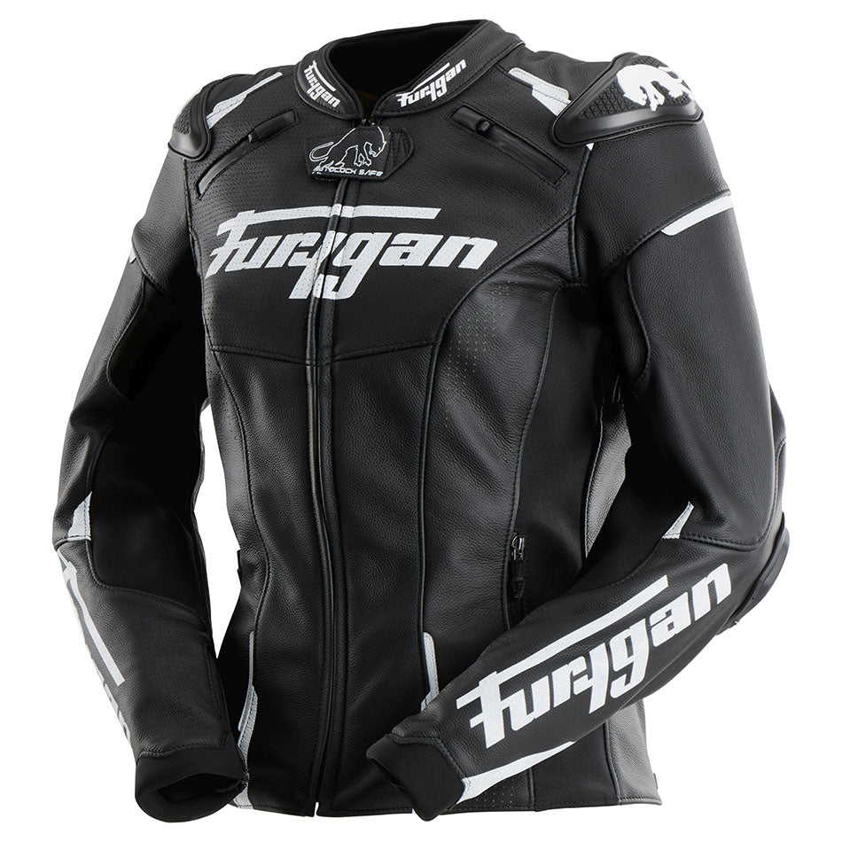Blouson Moto Furygan RAPTOR LADY — Protection CE Niveau AAA Noir - Blanc - LE PRATIQUE DU MOTARD