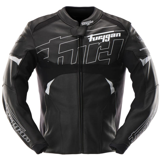 Blouson Moto Furygan HELIX — Protection CE Niveau AAA Noir - Blanc - LE PRATIQUE DU MOTARD