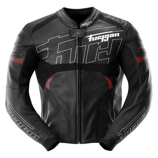 Blouson Moto Furygan HELIX — Protection CE Niveau AAA Noir - Blanc - Rouge - LE PRATIQUE DU MOTARD