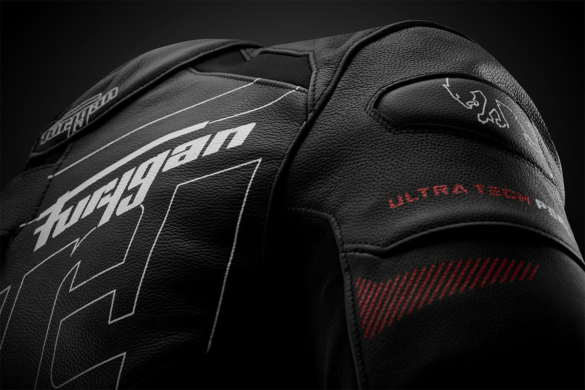 Blouson Moto Furygan HELIX — Protection CE Niveau AAA Noir - Blanc - Rouge - LE PRATIQUE DU MOTARD