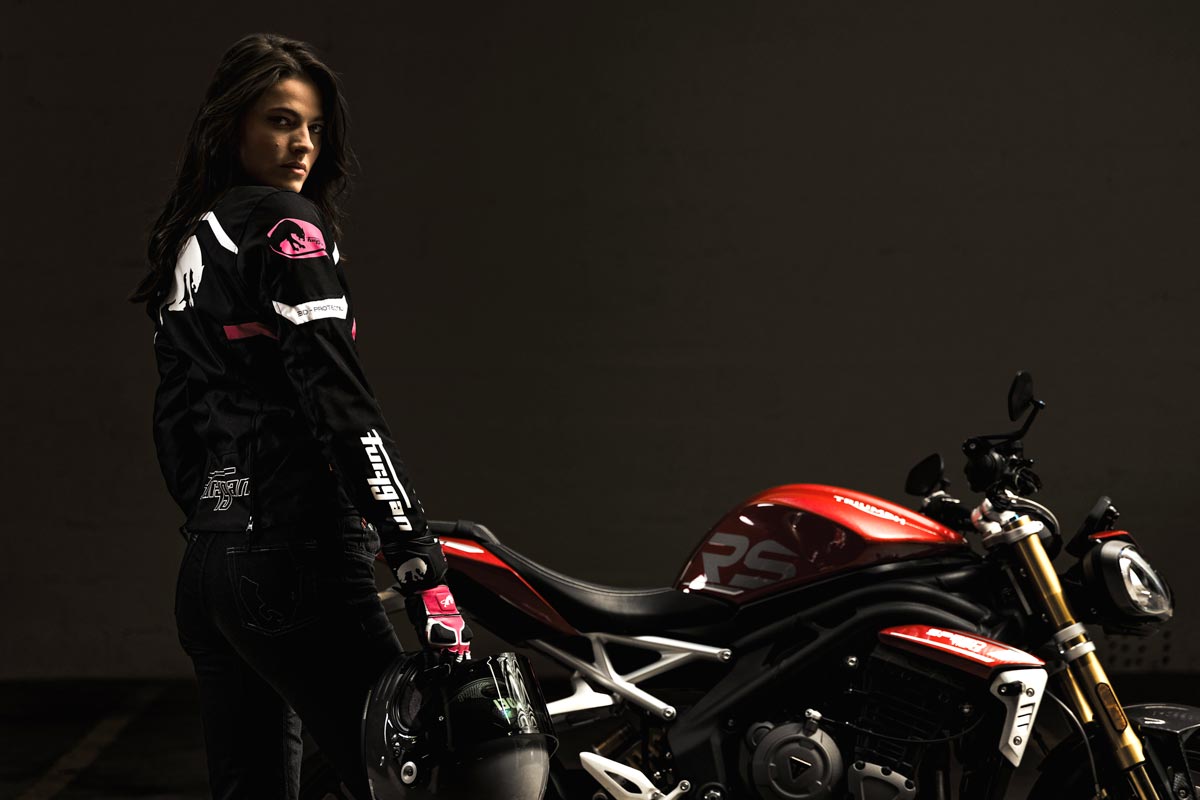 Blouson Moto Furygan MYSTIC EVO VENTED — Protection CE Niveau A Noir - Blanc - Rose - LE PRATIQUE DU MOTARD