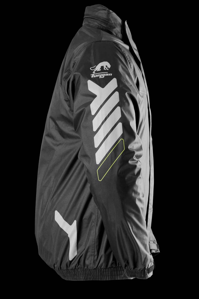 Blouson Moto Furygan TORNADO JACKET Noir - Jaune stab - LE PRATIQUE DU MOTARD
