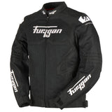 Blouson Moto Furygan ATOM VENTED EVO — Protection CE Niveau A Noir - Blanc - LE PRATIQUE DU MOTARD