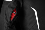 Blouson Moto Furygan YORI — Protection CE Niveau AA Noir - Blanc - Blanc - LE PRATIQUE DU MOTARD