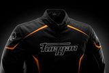 Blouson Moto Furygan YORI — Protection CE Niveau AA Noir - Blanc - Orange stab - LE PRATIQUE DU MOTARD