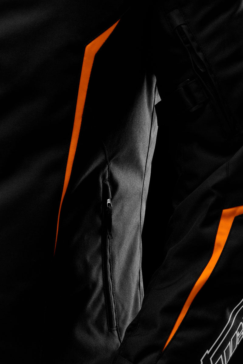 Blouson Moto Furygan YORI — Protection CE Niveau AA Noir - Blanc - Orange stab - LE PRATIQUE DU MOTARD
