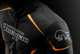 Blouson Moto Furygan YORI — Protection CE Niveau AA Noir - Blanc - Orange stab - LE PRATIQUE DU MOTARD