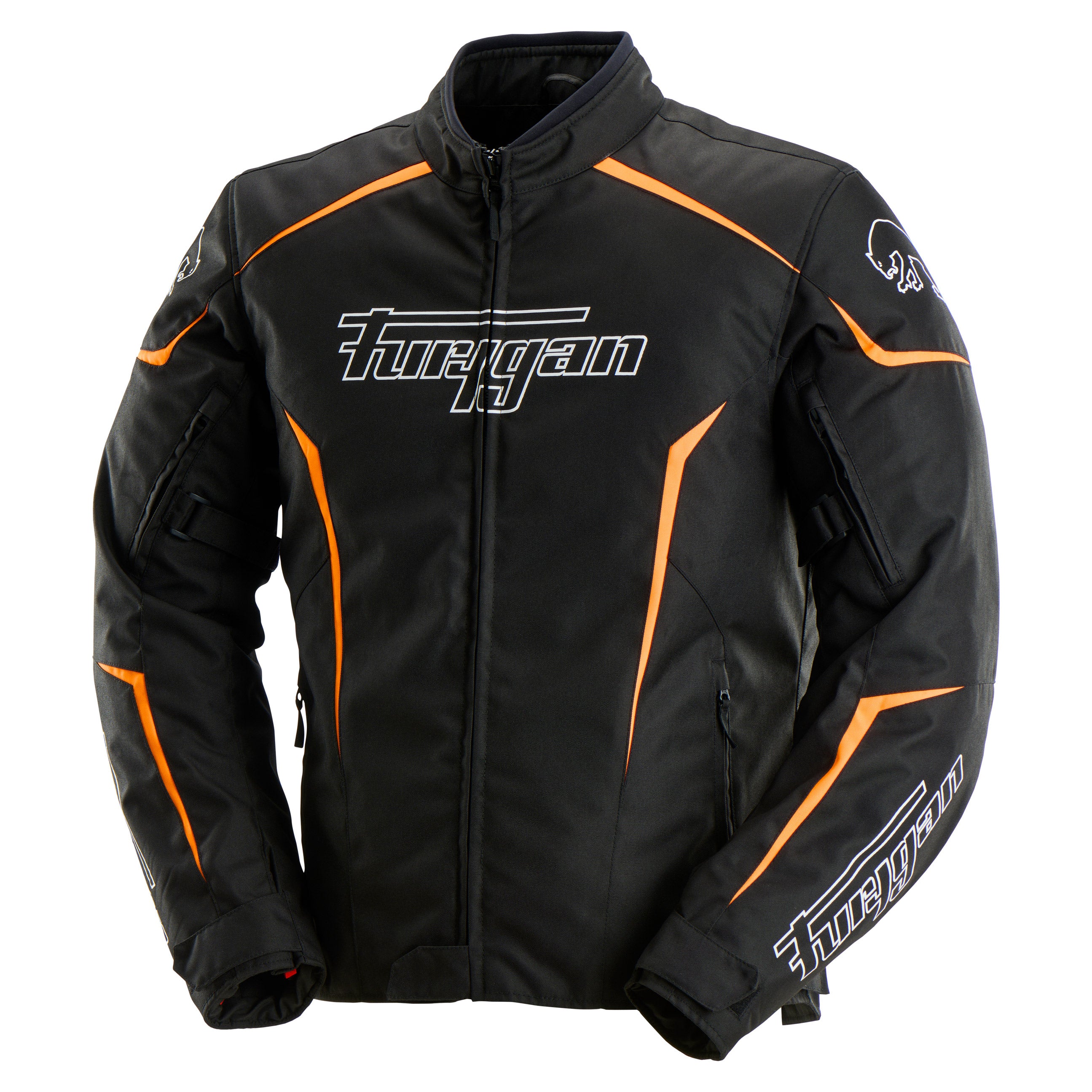 Blouson Moto Furygan YORI — Protection CE Niveau AA Noir - Blanc - Orange stab - LE PRATIQUE DU MOTARD