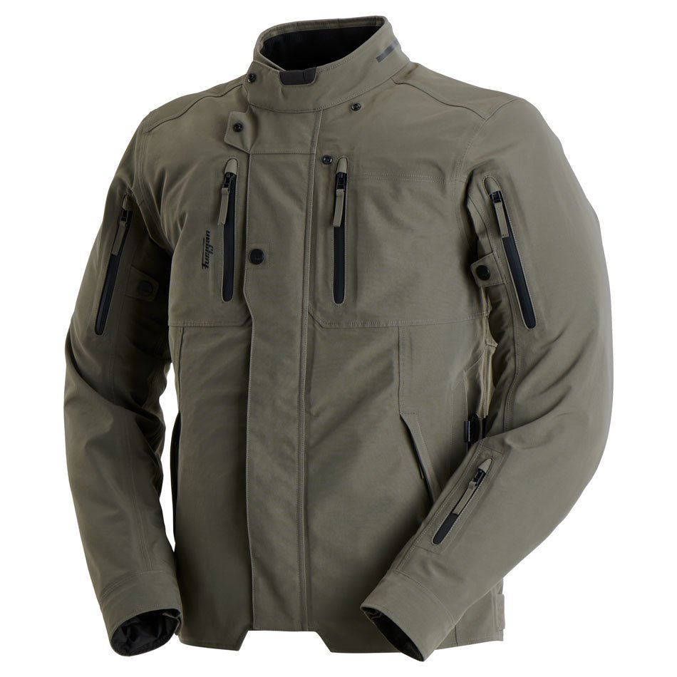 Blouson Moto Furygan HARRIS TROOPER — Protection CE Niveau A Kaki - LE PRATIQUE DU MOTARD