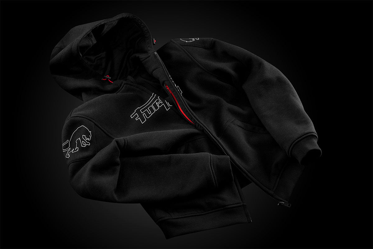 Blouson Moto Furygan LIVIO X KEVLAR® — Protection CE Niveau AA Noir - Blanc - LE PRATIQUE DU MOTARD