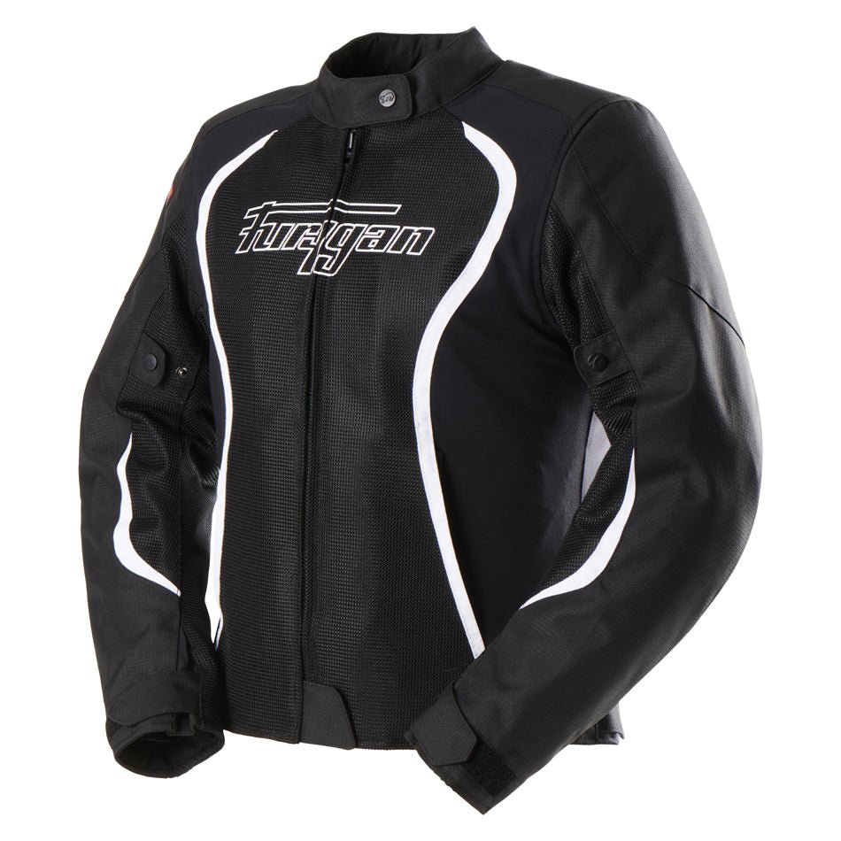 Blouson Moto Furygan ODESSA VENTED 3IN1 — Protection CE Niveau A Noir - Blanc - LE PRATIQUE DU MOTARD