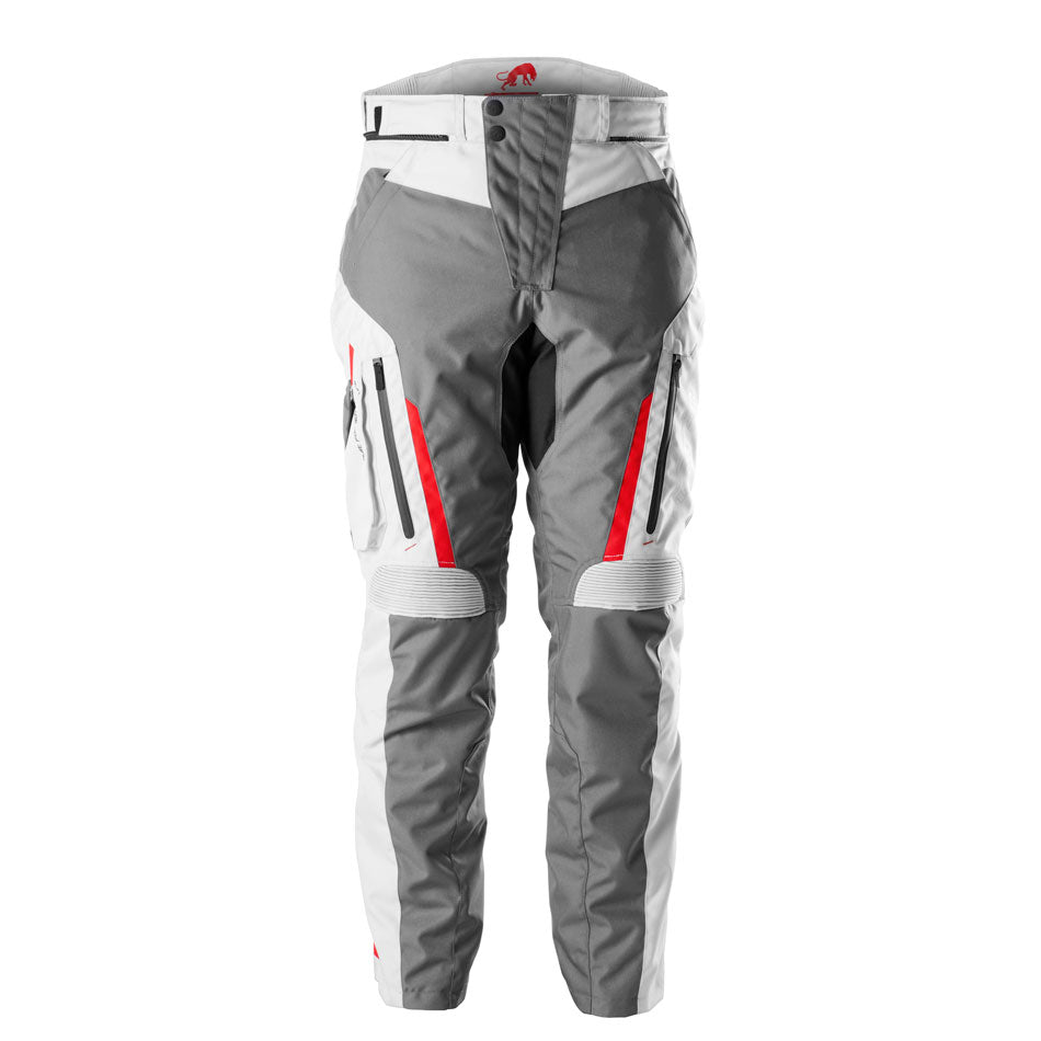 Pantalon Moto Furygan KILLINGTON — Protection CE Niveau AA Gris - Pearl - Rouge - LE PRATIQUE DU MOTARD