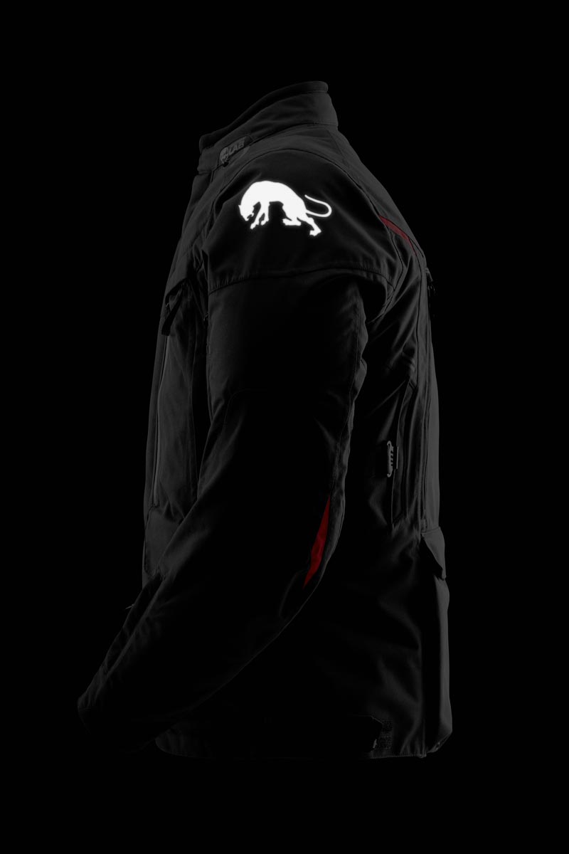 Blouson Moto Furygan CHALLENGER 3C PRIMALOFT® — Protection CE Niveau AA Noir - Rouge - LE PRATIQUE DU MOTARD