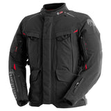 Blouson Moto Furygan CHALLENGER 3C PRIMALOFT® — Protection CE Niveau AA Noir - Rouge - LE PRATIQUE DU MOTARD