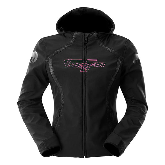 Blouson Moto Furygan SKYE LADY — Protection CE Niveau A Noir - Rose - LE PRATIQUE DU MOTARD