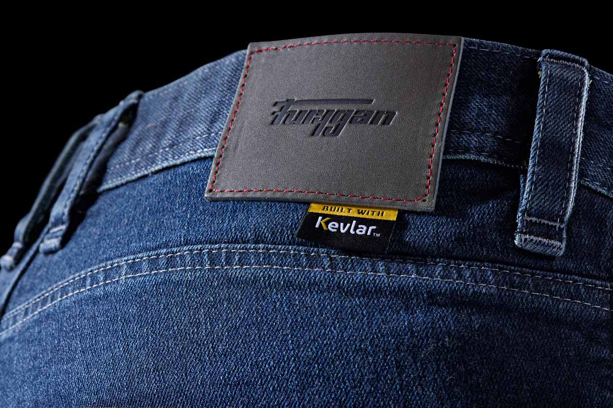 Pantalon Moto Furygan K12 X KEVLAR® STRAIGHT — Protection CE Niveau AAA Medium blue - LE PRATIQUE DU MOTARD