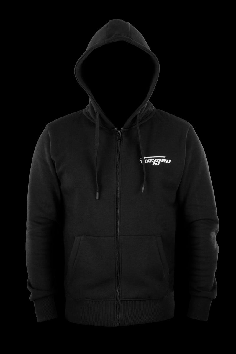 CORPO ZIP HOODIE - Noir-Blanc