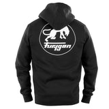 CORPO ZIP HOODIE - Noir-Blanc