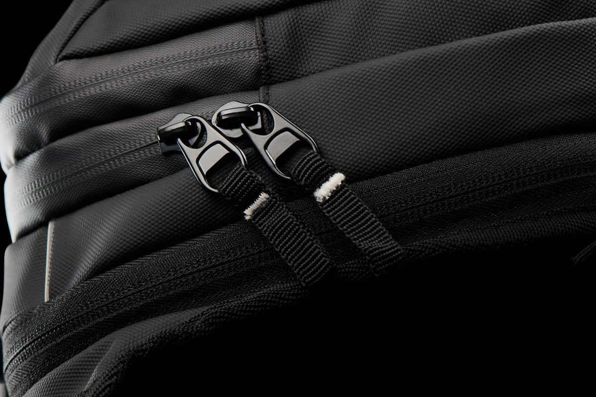 Sacoche de Cuisse Moto XL Réfléchissante — Noir, vue detail 1