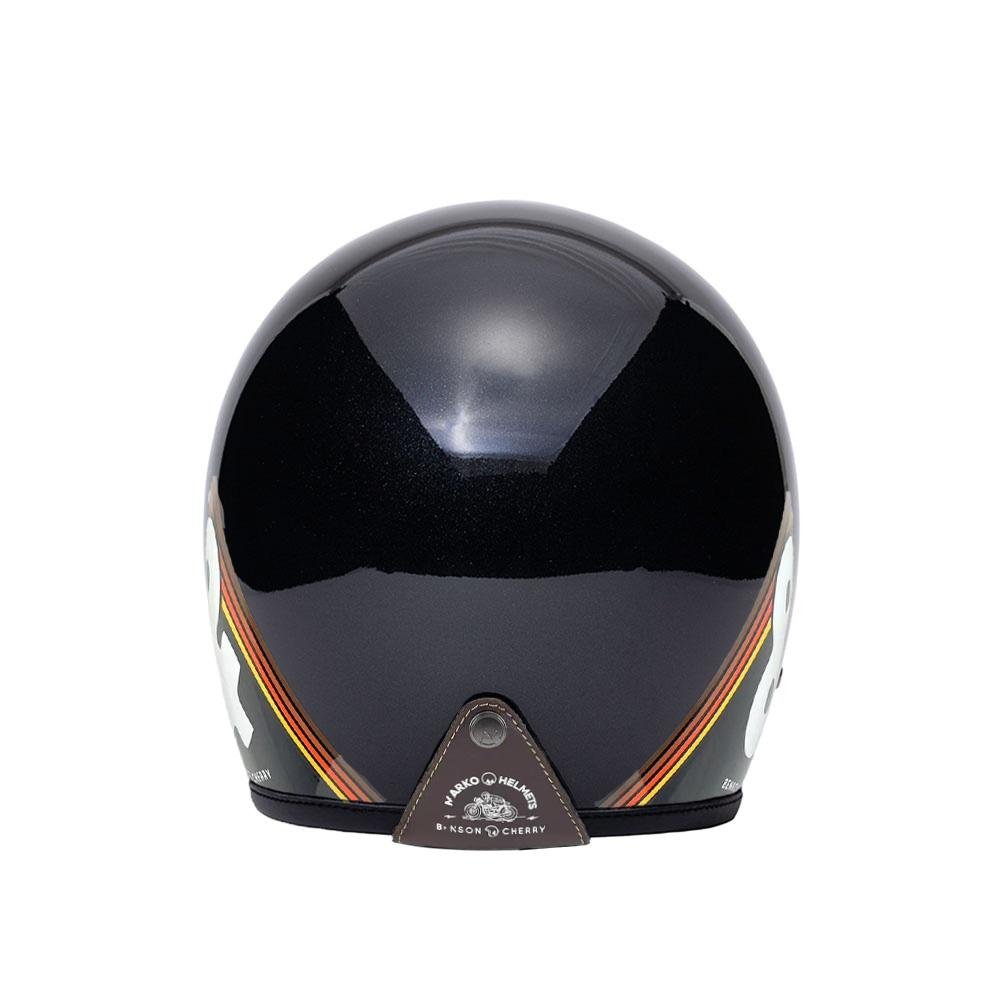 Casque Jet Vintage Benson & Cherry x Mârkö - LE PRATIQUE DU MOTARD